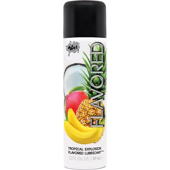 Лубрикант Wet Flavored Tropical Explosion с ароматом тропических фруктов - 89 мл - Wet Flavored