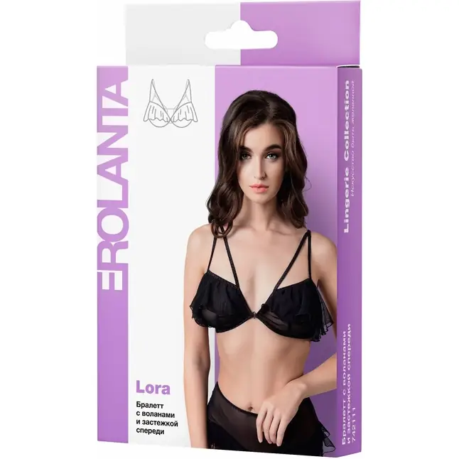 Бралетт Lora с воланами и застежкой спереди - Сollection. Фотография 4.