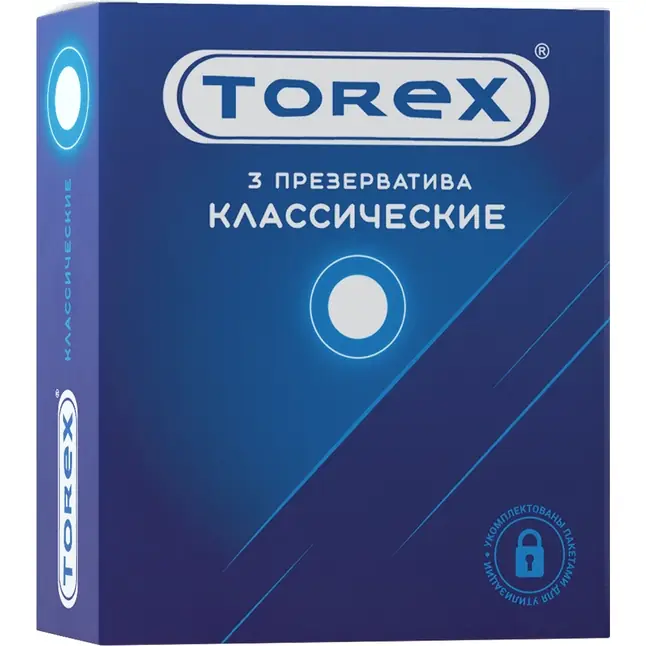 Гладкие презервативы Torex Классические - 3 шт