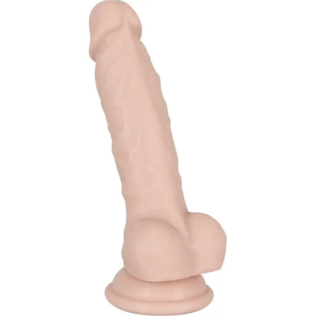 Телесный фаллоимитатор на присоске Silicone Dildo - 18 см - You2Toys. Фотография 6.