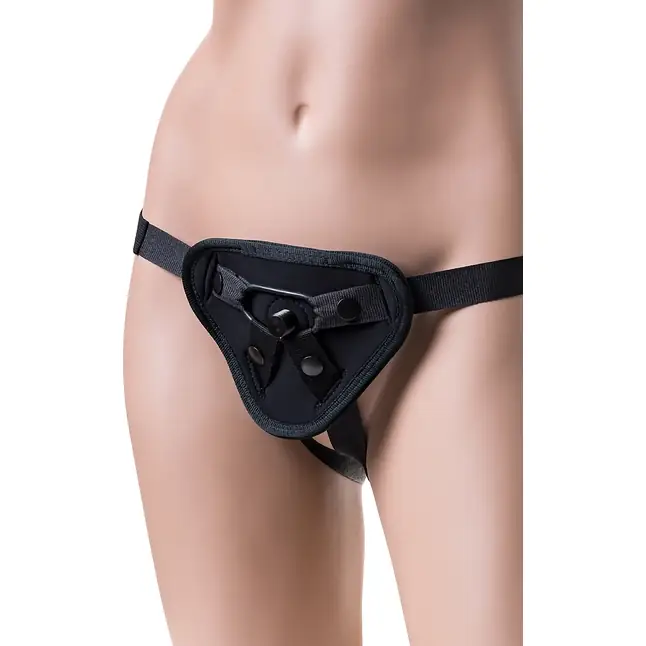 Черные трусики для страпона Master - RealStick Strap-On. Фотография 3.