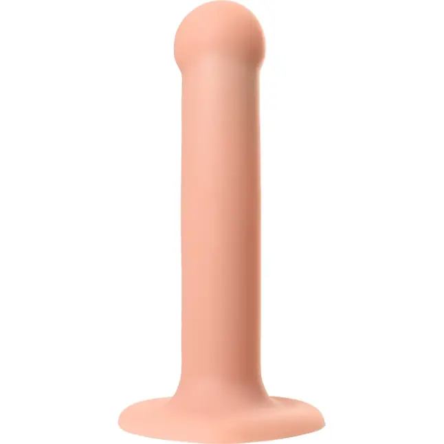 Телесный фаллос на присоске Silicone Bendable Dildo S - 17 см. Фотография 3.