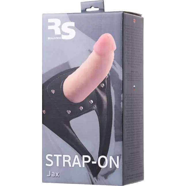 Телесный страпон на трусиках Realstick Jax - 17,9 см - RealStick Strap-On. Фотография 14.
