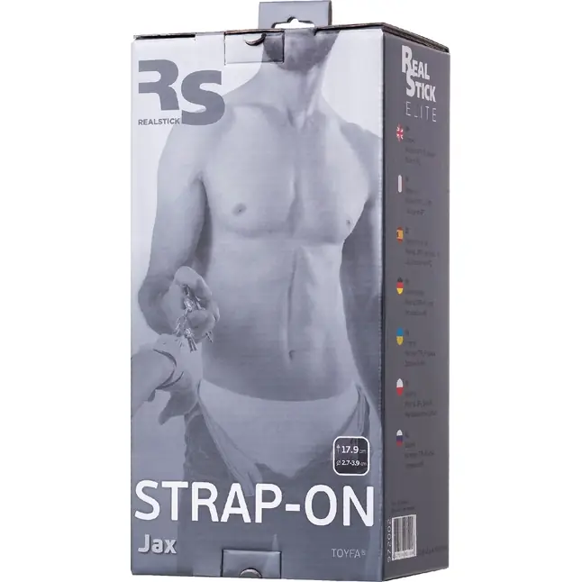 Телесный страпон на трусиках Realstick Jax - 17,9 см - RealStick Strap-On. Фотография 15.