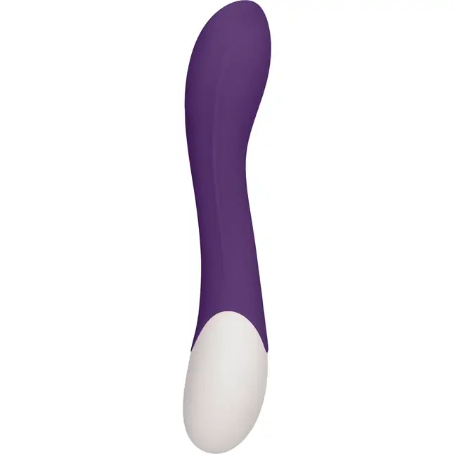 Фиолетовый вибратор G Spice с функцией нагрева - 20,8 см - Heat. Фотография 2.