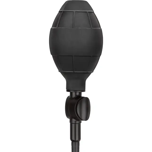 Черная анальная пробка с расширением COLT XXXL Pumper Plug with Detachable Hose - 16 см - Colt. Фотография 8.