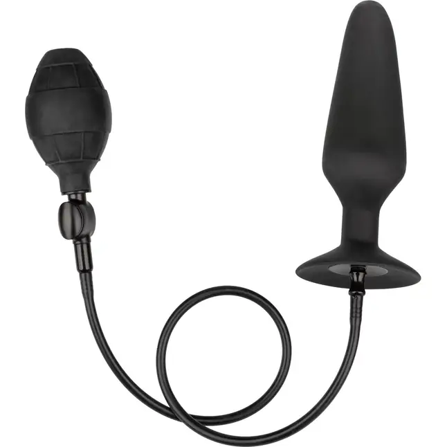 Черная анальная пробка с расширением COLT XXXL Pumper Plug with Detachable Hose - 16 см - Colt