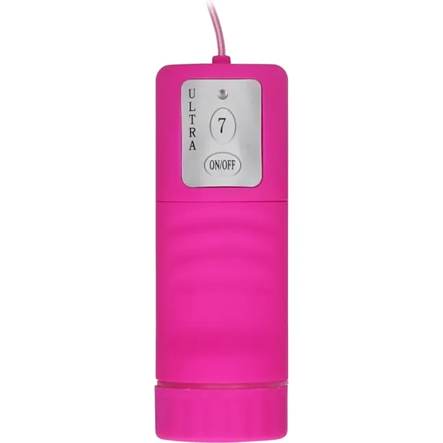 Розовый безремневой вибрострапон с пультом управления Vibrating Silicone Strapless Strapon - Ouch!. Фотография 5.