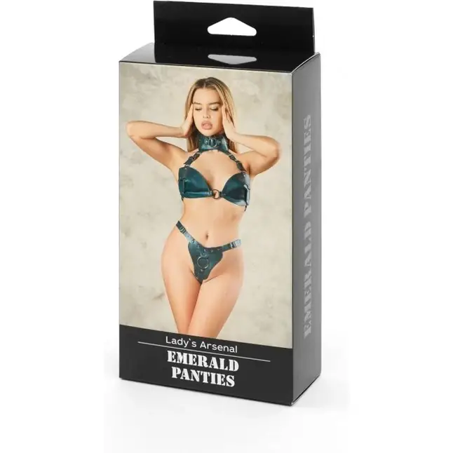 Изумрудные трусики с кольцом для насадок Emerald Panties - Lady s Arsenal. Фотография 5.