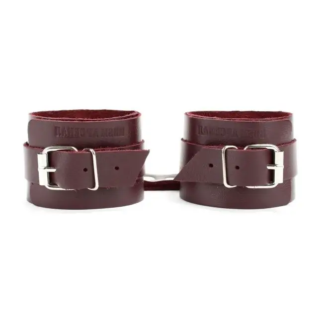 Бордовые наручники Maroon Handcuffs - Lady s Arsenal. Фотография 2.