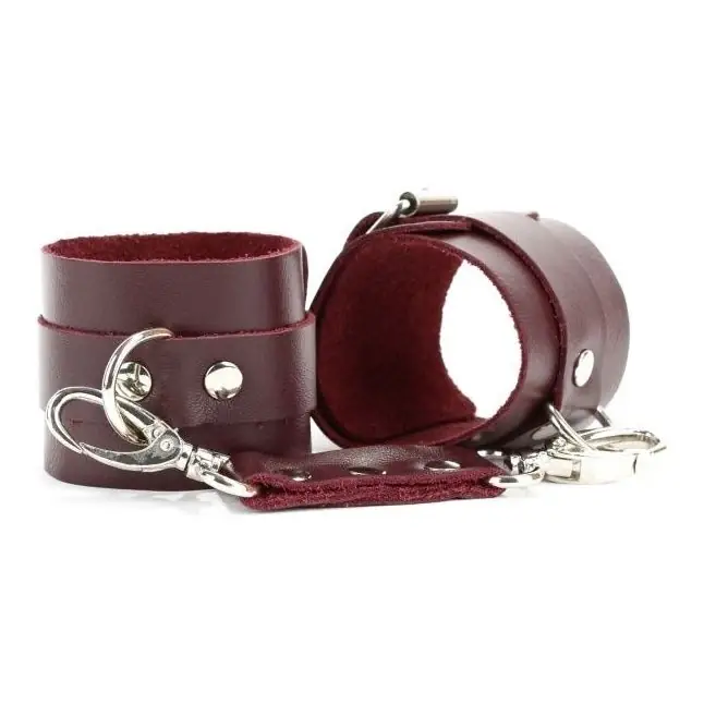 Бордовые наручники Maroon Handcuffs - Lady s Arsenal