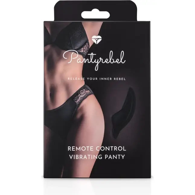 Кружевные трусики-слипы с виброэлементом Remote Control Vibrating Panty - Pantyrebel. Фотография 9.
