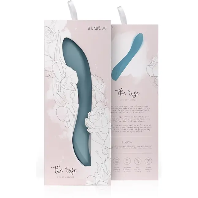Вибростимулятор G-точки The Rose G-Spot Vibrator - 20 см - Bloom. Фотография 6.