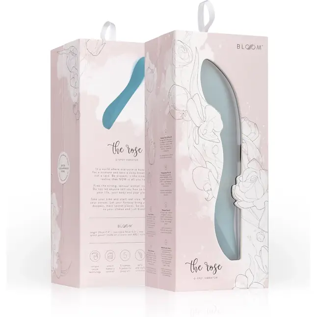 Вибростимулятор G-точки The Rose G-Spot Vibrator - 20 см - Bloom. Фотография 7.