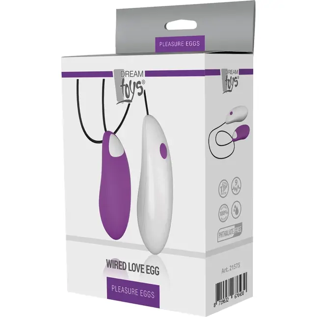 Фиолетовое виброяйцо WIRED LOVE EGG - Pleasure Balls   Eggs. Фотография 7.