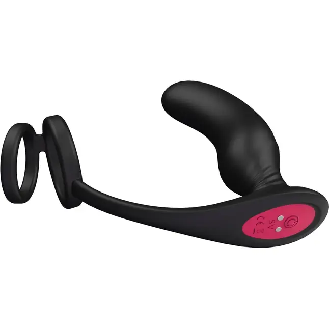 Черный массажер простаты Remote P-Pleaser - 15 см - Essentials. Фотография 4.