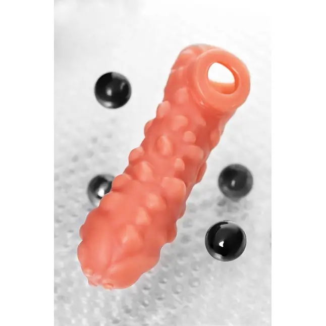Насадка на фаллос с крупными бугорками Cock Sleeve 003 Size L - 17,6 см. Фотография 10.