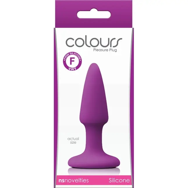 Фиолетовая анальная мини-пробка Mini Plug - 9 см - Colours. Фотография 2.