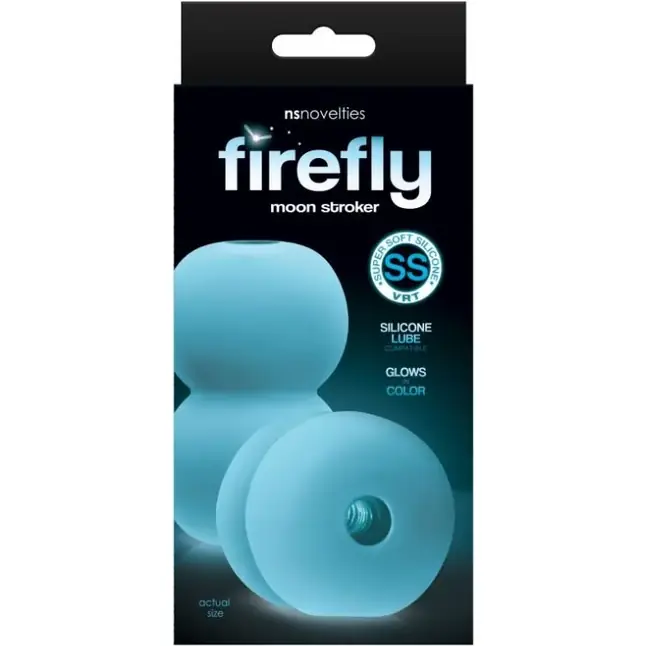 Голубой сквозной мастурбатор Moon Stroker - Firefly. Фотография 2.
