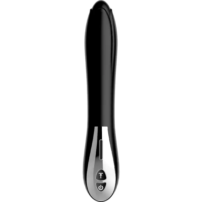 Черный вибромассажер MAGIC BLACK TULIP - 22 см - Midnight Magic