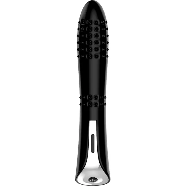 Черный вибромассажер MAGIC NUBBED THRUSTER - 12,5 см - Midnight Magic