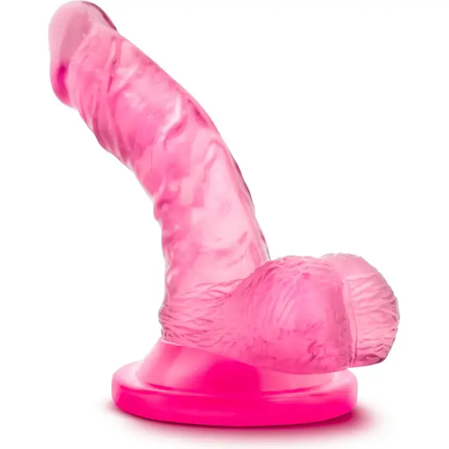 Розовый фаллоимитатор на присоске NATURALLY YOURS 4INCH MINI - 12 см - Naturally Yours