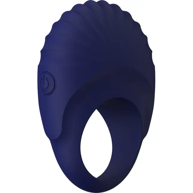 Синее эрекционное виброкольцо PALLAS - Blue Evolution. Фотография 3.