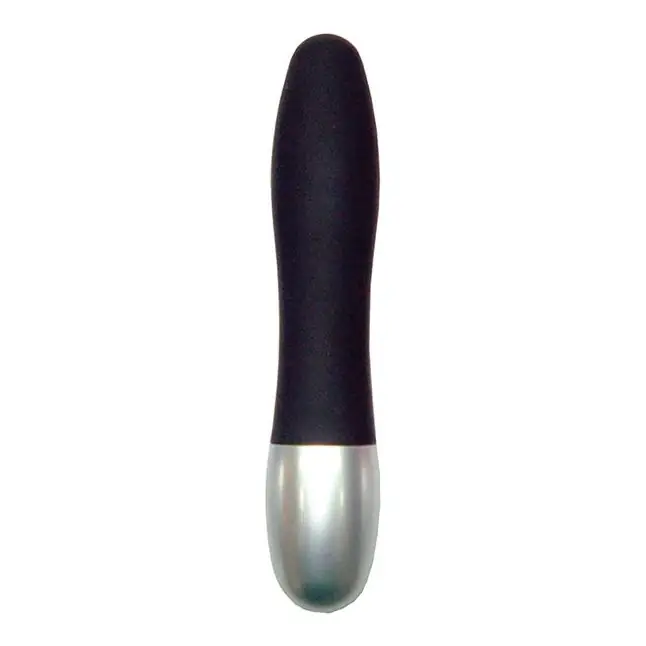 Черный миниатюрный вибратор DISCRETION - 8 см