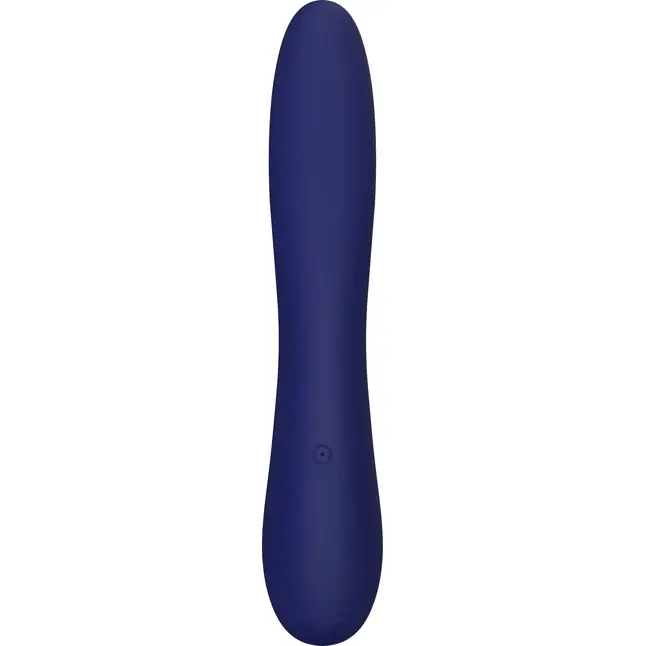 Синий вибромассажер-кролик THEMIS - 22 см - Blue Evolution. Фотография 5.