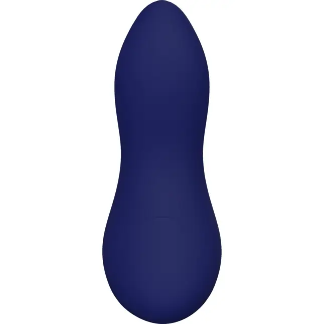 Синий клиторальный стимулятор ZELUS - 11 см - Blue Evolution. Фотография 5.