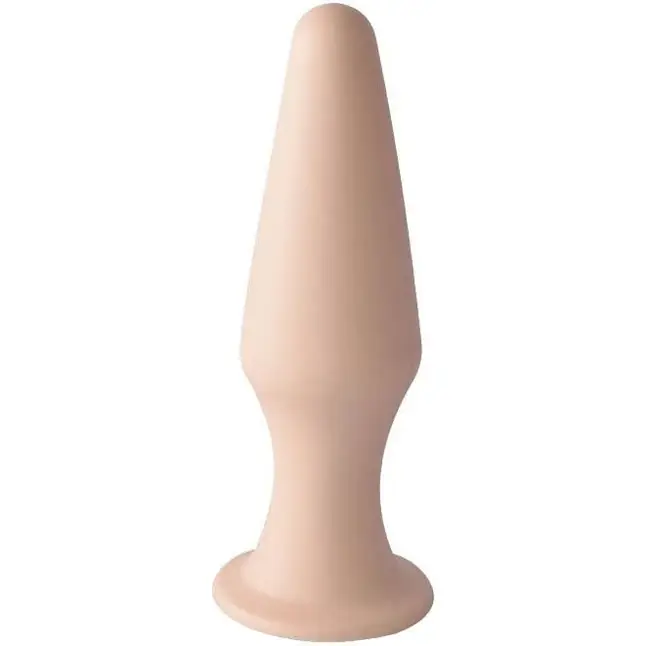 Телесная коническая анальная пробка Comfort - 10,6 см - Sitabella accessories