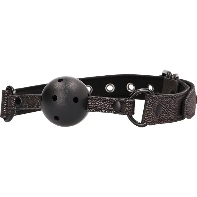 Кляп-шарик с отверстиями для дыхания Elegant Ball Gag - Ouch!