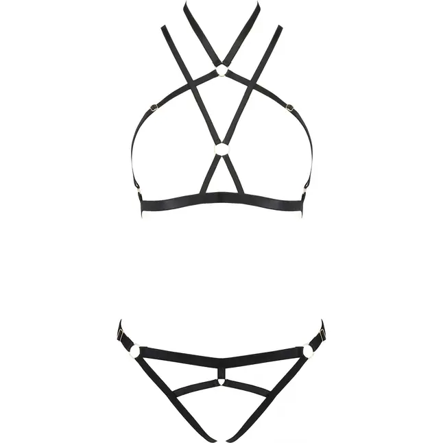 Эффектный комплект нижнего белья Kelis с контактными трусиками - Devil Collection. Фотография 3.