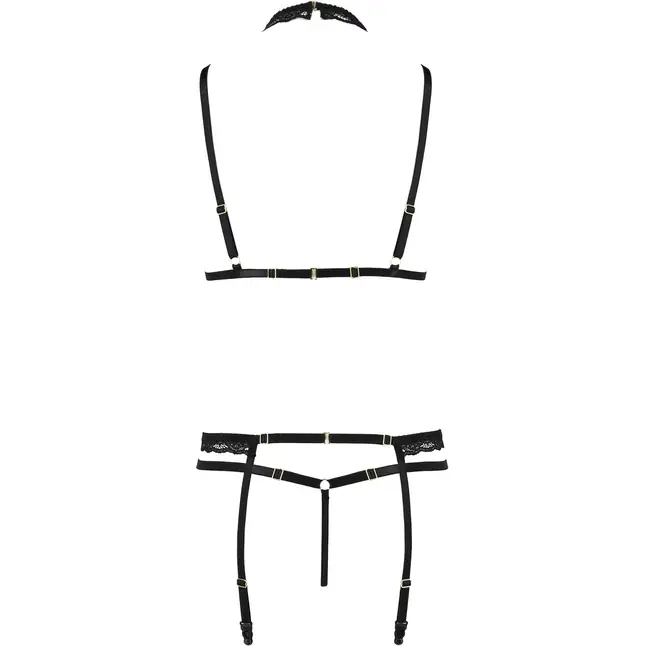Соблазнительный комплект белья Shelly с поясом для чулок - Devil Collection. Фотография 4.