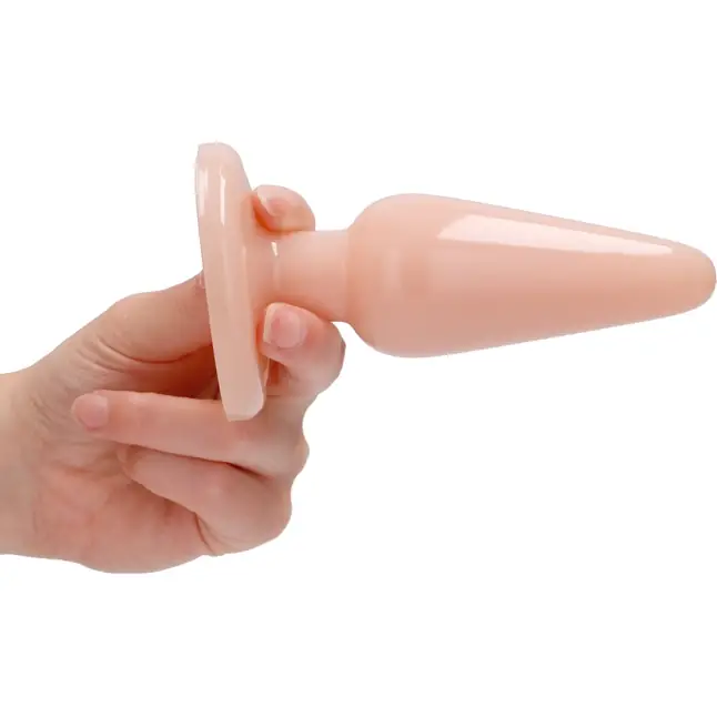 Телесная коническая анальная пробка Basic 5 Inch - 12,7 см - Plug   Play. Фотография 5.