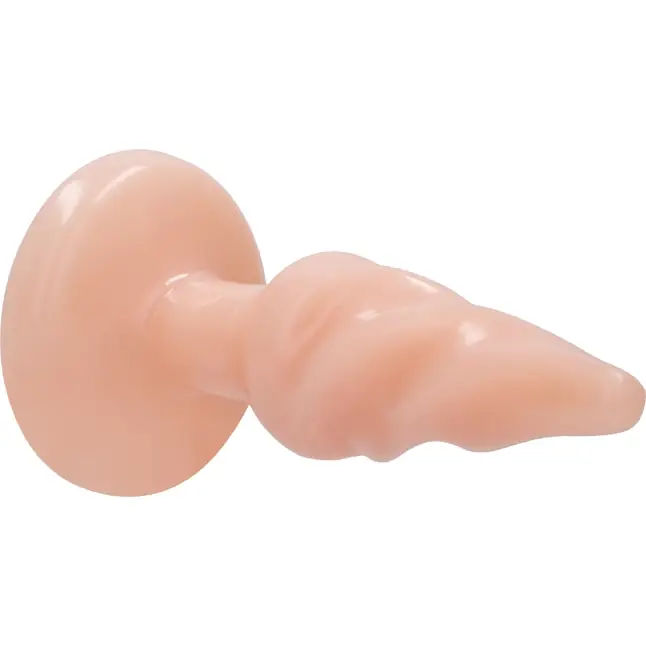 Телесная витая анальная пробка Rounded 5 Inch - 12,7 см - Plug   Play. Фотография 2.