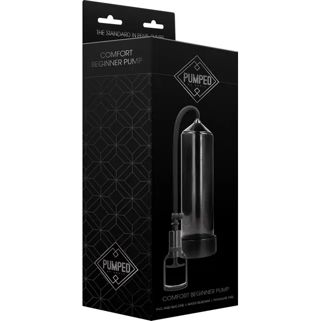 Черная вакуумная помпа с насосом в виде поршня Comfort Beginner Pump - PUMPED. Фотография 2.
