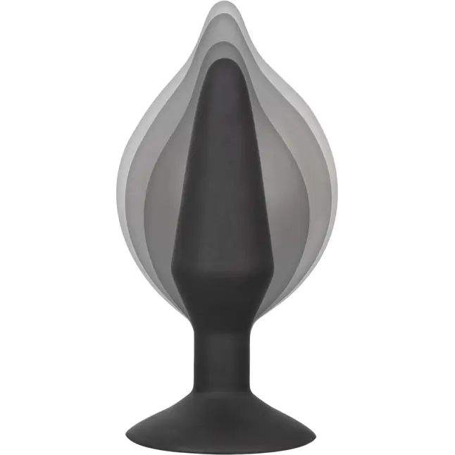 Расширяющаяся анальная пробка со съемным шлангом Large Silicone Inflatable Plug - 13,25 см - Anal Toys. Фотография 11.