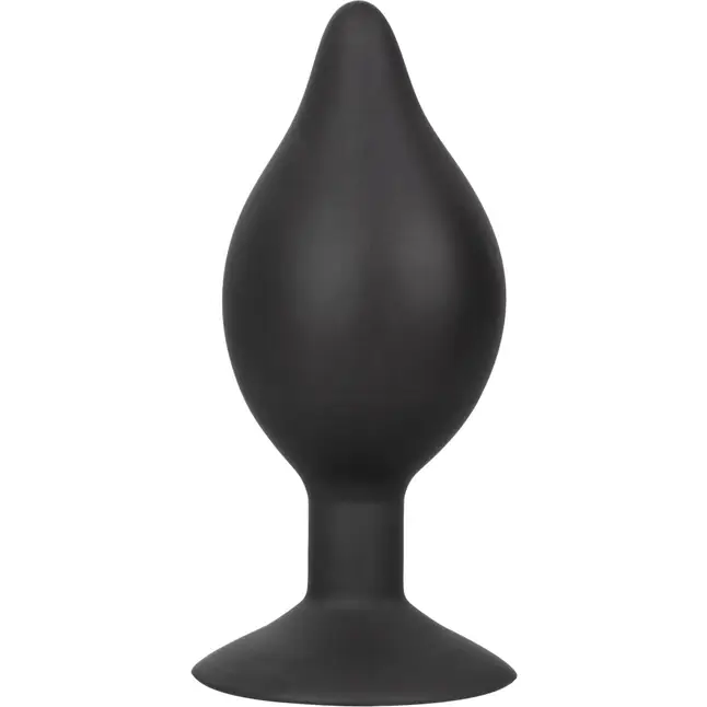 Расширяющаяся анальная пробка со съемным шлангом Large Silicone Inflatable Plug - 13,25 см - Anal Toys. Фотография 6.