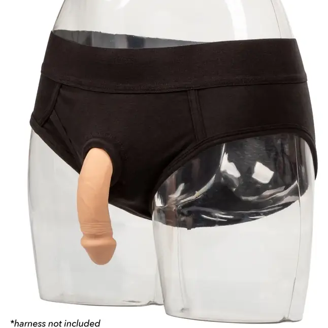 Телесный фаллоимитатор для ношения Packer Gear 4 Silicone Packing Penis. Фотография 3.
