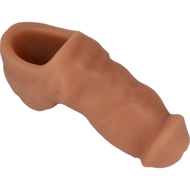 Коричневый фаллоимитатор для ношения Packer Gear Ultra-Soft Silicone STP Packer. Фотография 5.