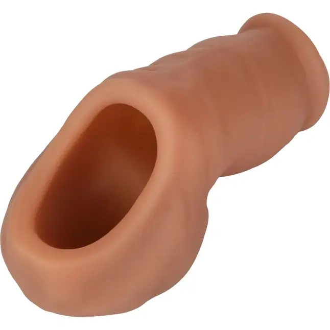 Коричневый фаллоимитатор для ношения Packer Gear Ultra-Soft Silicone STP Packer. Фотография 6.