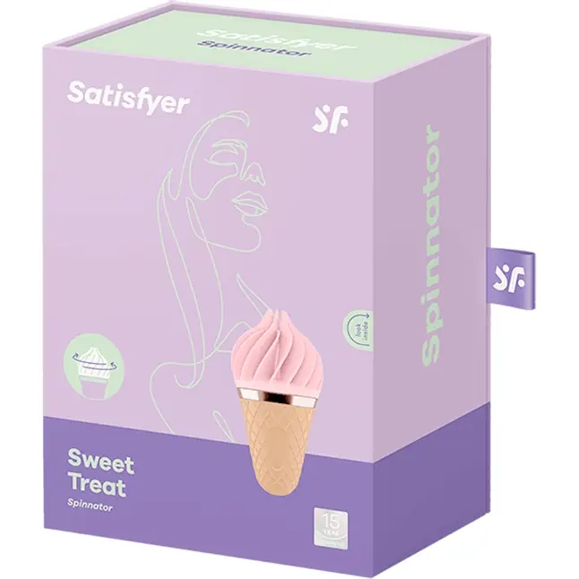 Вибратор-спиннер с розовыми лепестками Satisfyer Sweet Treat. Фотография 8.