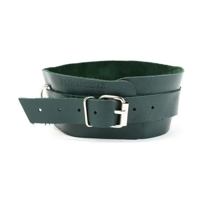 Изумрудный широкий ошейник с кольцом Collar Emerald - Lady s Arsenal. Фотография 2.