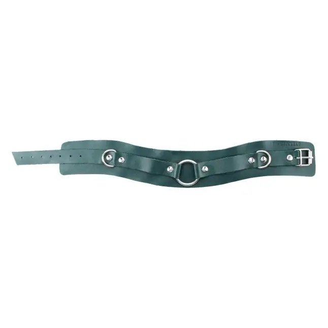 Изумрудный широкий ошейник с кольцом Collar Emerald - Lady s Arsenal. Фотография 3.
