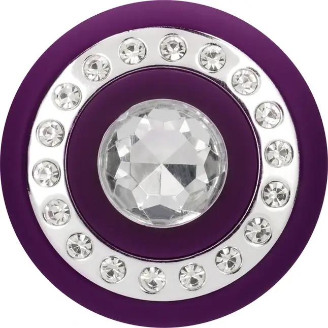 Фиолетовый классический вибромассажер Jewel - 19,5 см - Discretion. Фотография 6.