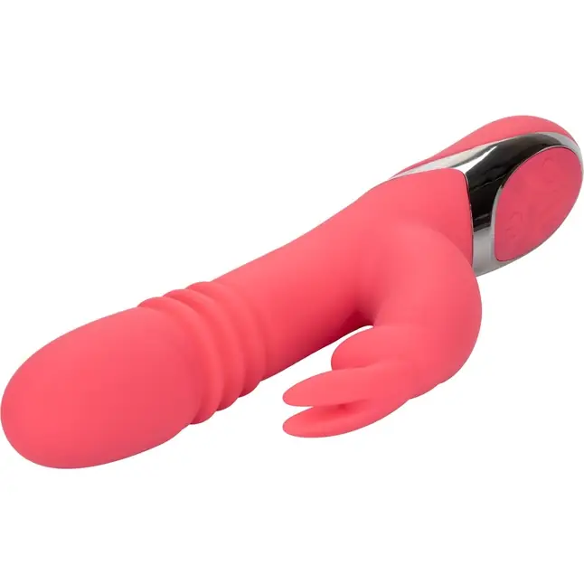 Коралловый вибромассажер-кролик Enchanted Exciter с поступательными движениями - Enchanted. Фотография 6.