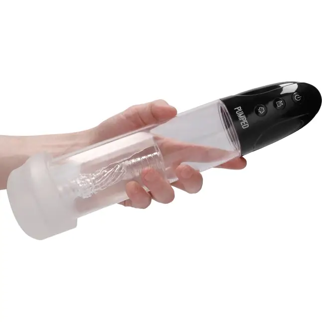 Автоматическая вакуумная помпа Rechargeable Automatic Cyber Pump with Sleeve - PUMPED. Фотография 6.