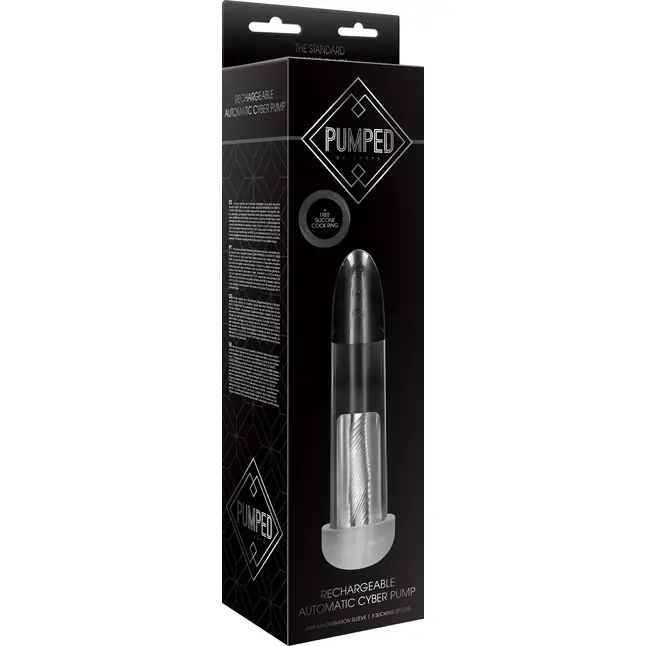 Автоматическая вакуумная помпа Rechargeable Automatic Cyber Pump with Sleeve - PUMPED. Фотография 9.
