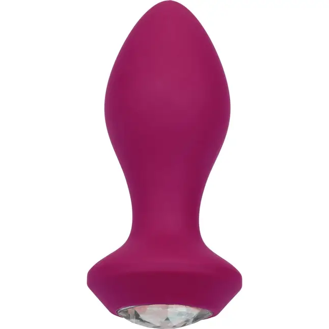 Фиолетовая анальная вибропробка с кристаллом Vibrating Crystal Probe - 10,75 см - Power Gem. Фотография 2.